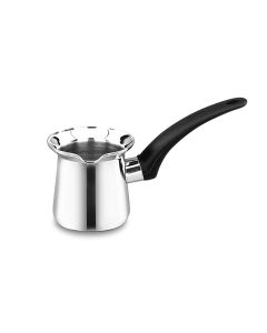 Korkmaz Orbit 12 Ounce Stainless Steel Turkish Coffee Pot in Silver